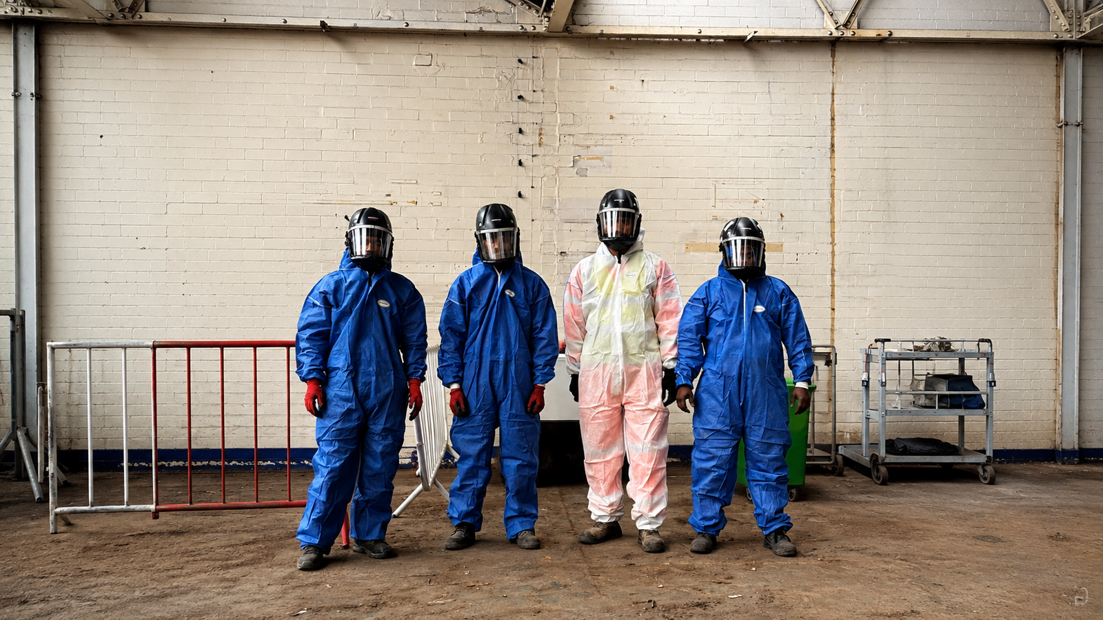 JSR Contracts Limited operatives in specialist respiratory protective equipment