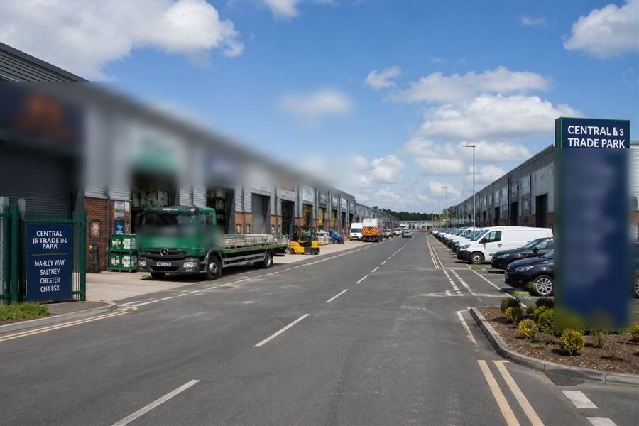 Street view of Central Trade Park, Chester