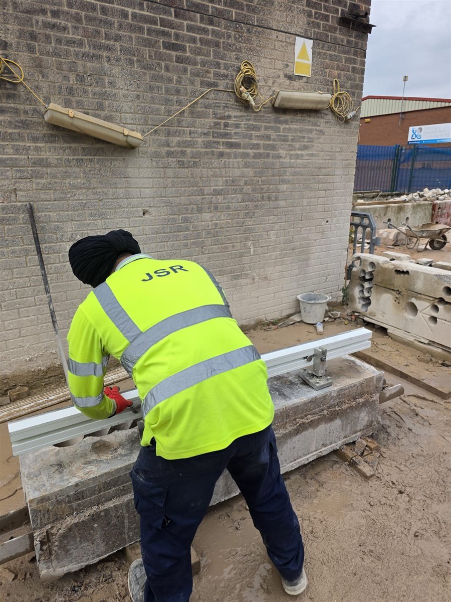 JSR Contracts Limited operative on site at Central Trade Park, Chester