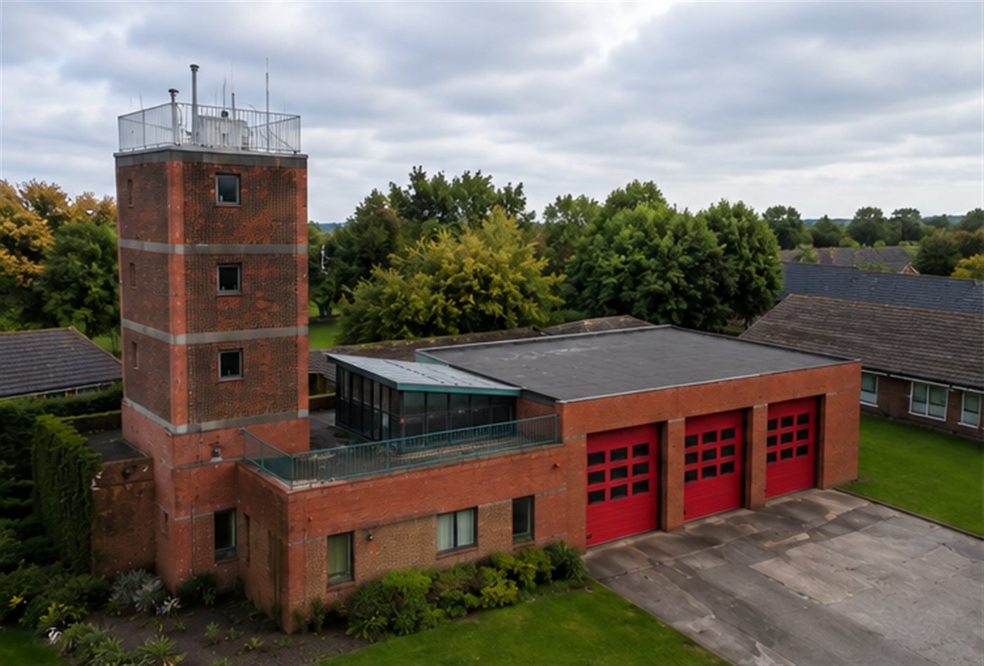 Aerial view of Croxteth Fire Station