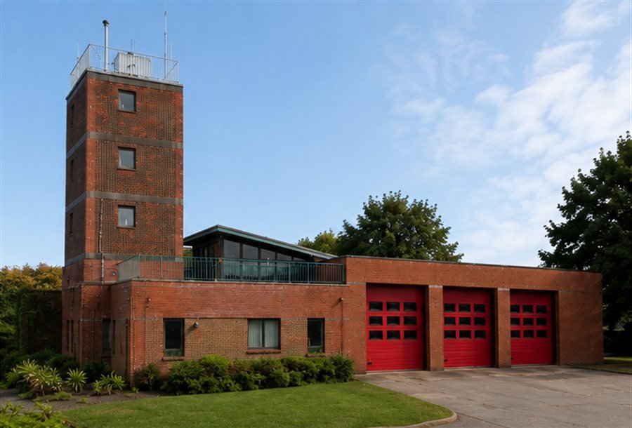 Front angle view of Croxteth Fire Station