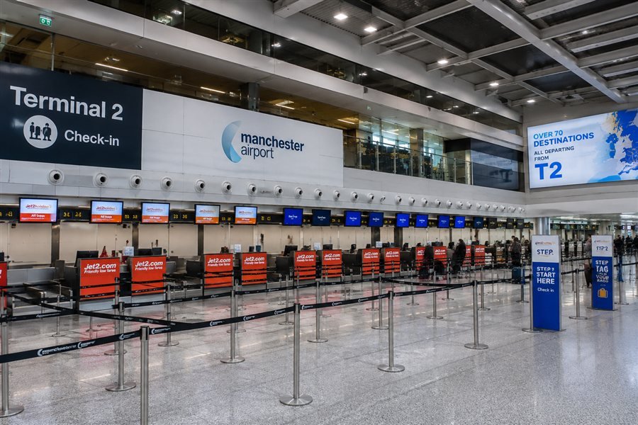Manchester Airport Terminal 2 check-in hall