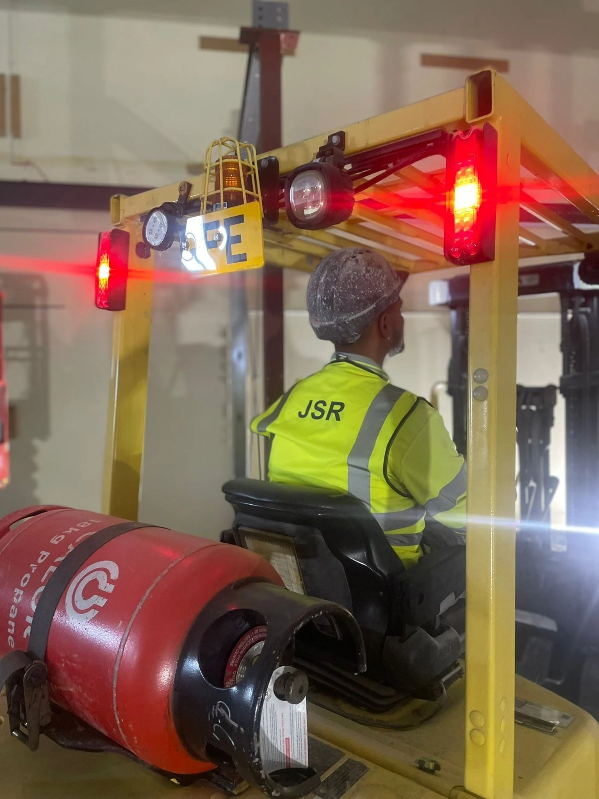 JSR Contracts Limited operator carrying out specialised equipment removal at the Sainsbury's Ex Homebase site